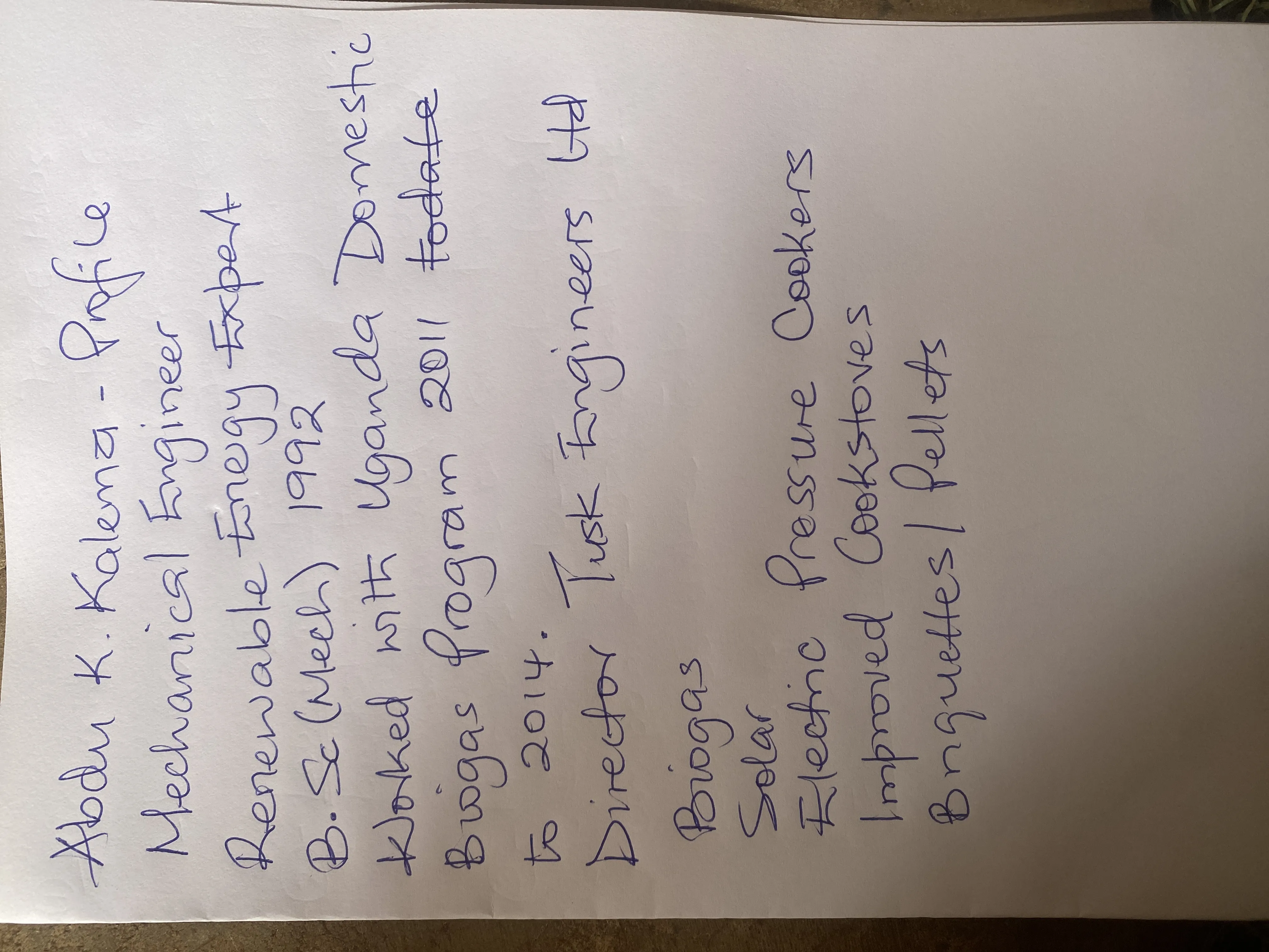 Profile photo of technician Abdu Kalema